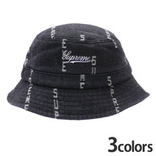 Supreme 20FW Logo Stripe Jacquard Denim Crusher画像