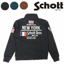 Schott ジップアップ スウェット ジャケット SCH3103178画像