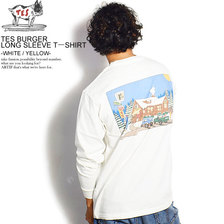 The Endless Summer TES BURGER LONG SLEEVE TーSHIRT -WHITE/YELLOW- FH-0774319画像