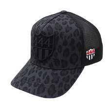 YOSHINORI KOTAKE DESIGN &times; BARNEYS NEWYORK LEOPARD 444LOGO SPANGLE MESH CAP BLACK画像