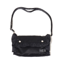 atmos &times; PORTER RUFFLE SHOULDER POUCH BLACK APT-20-0002画像