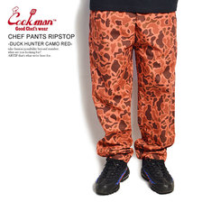 COOKMAN CHEF PANTS RIPSTOP -DUCK HUNTER CAMO RED- 231-03819画像