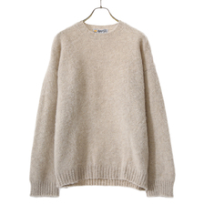 LAURENCE.J.SMITH SIDE SEAM WIDE BODY CREWNECK SWEATER LJS2300M画像
