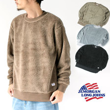 J.E.MORGAN ボア ボンディング クルーネック 052628画像