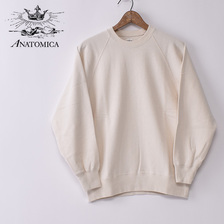 ANATOMICA SWEAT SHIRTS CREW NECK NATURAL画像