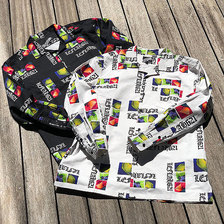 LEFLAH COMPREHENSHION PATTERN OPEN COLLAR LIGHT JACKET画像