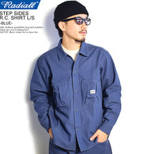 RADIALL STEP SIDES - R.C. SHIRT L/S -BLUE- RAD-20AW-SH012画像