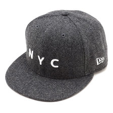 NEW ERA 9FIFTY NY MELTON CHARCOAL 12540600画像