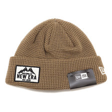 NEW ERA OUTDOOR WAFFLE CUFF KNIT SHORT BEIGE 12541095画像