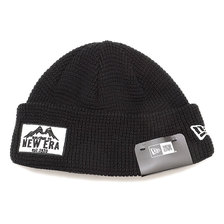 NEW ERA OUTDOOR WAFFLE CUFF KNIT SHORT BLACK 12541094画像