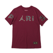 JORDAN BRAND AS M J PSG WORDMARK TEE BORDEAUX CK9786-610画像