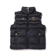 JORDAN BRAND AS M J PSG PUFFER VEST BLACK/BLACK/METALLIC GOLD CV9957-010画像