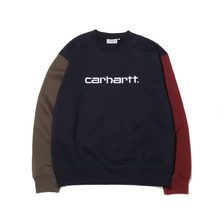 Carhartt TRICOL SWEATSHIRT Dark Navy I028274-1C00画像