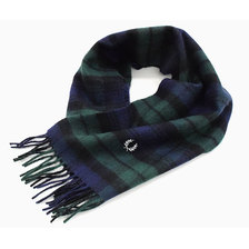 FRED PERRY Black Watch Tartan Scarf C2113画像