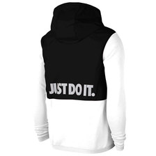 NIKE JDI+ Fleece Mix Pullover Hoodie Black/White CU4102-014画像