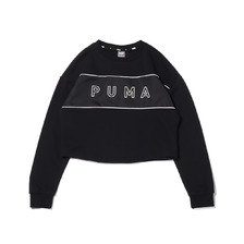 PUMA STYLE CAT SATIN CREW WMNS BLACK 587686-01画像