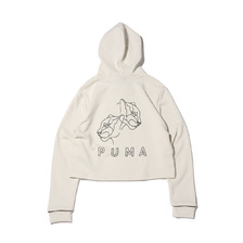 PUMA STYLE CAT HOODIE WMNS GRAY 587684-05画像