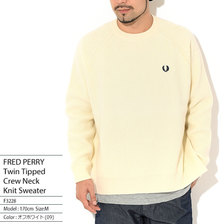 FRED PERRY Twin Tipped Crew Neck Knit Sweater F3228画像