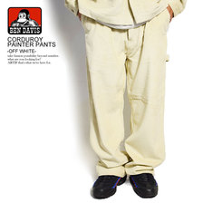 BEN DAVIS CORDUROY PAINTER PANTS -OFF WHITE- G-0780032画像