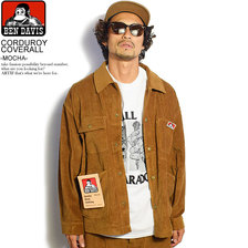 BEN DAVIS CORDUROY COVERALL -MOCHA- G-0780013画像
