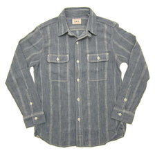 UES Original Cotton Twisted Yarn Fabric Work Shirt CHAMBRAY 502001画像
