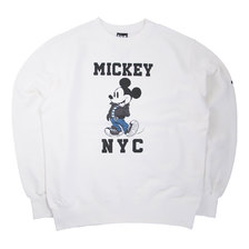 Schott DISNEY SWEAT MICKEY NYC WHITE 3103163画像