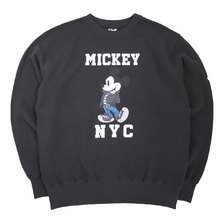 Schott DISNEY SWEAT MICKEY NYC CHARCOAL 3103163画像