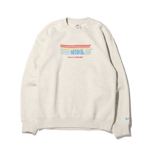 NIKE AS M NSW CRW FLC HVYWT BRS OATMEAL HEATHER/UNIVERSITY BLUE DC6470-141画像