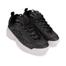 FILA DISRUPTOR II GLIMMER Black / Black / White F0593-0013画像