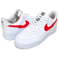NIKE AIR FORCE 1 LV8 SWOOSH ON TOUR white/university red CW7577-100画像