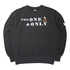 Schott DISNEY SWEAT THE ONE & ONLY CHARCOAL 3103164画像