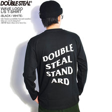 DOUBLE STEAL WAVE LOGO L/S T-SHIRT -BLACK/WHITE- 904-14048画像