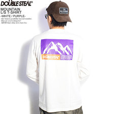 DOUBLE STEAL MOUNTAIN L/S T-SHIRT -WHITE/PURPLE- 904-14053画像