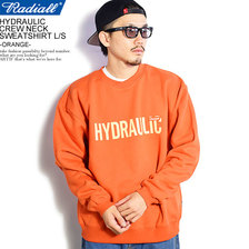 RADIALL HYDRAULIC - CREW NECK SWEATSHIRT L/S -ORANGE- RAD-20AW-CUT013画像