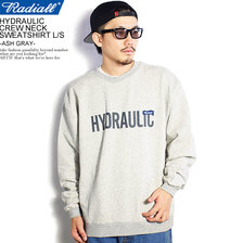 RADIALL HYDRAULIC - CREW NECK SWEATSHIRT L/S -ASH GRAY- RAD-20AW-CUT013画像