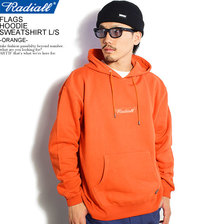 RADIALL FLAGS - HOODIE SWEATSHIRT L/S -ORANGE- RAD-20AW-CUT011画像