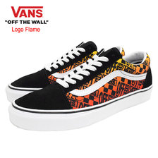 VANS Old Skool Black/True White Logo Flame VN0A4U3B2N5画像
