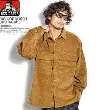 BEN DAVIS BIG CORDUROY CPO JACKET -MOCHA- G-0780022画像