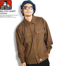 BEN DAVIS BIG CPO SHIRT -BROWN- Y-0780023画像