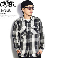 CUTRATE HEAVY NEL CHECK SHIRT -BLACK- CR-20AW070画像