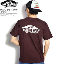 VANS LOGO S/S T-SHIRT -BROWN- 120K1010300画像