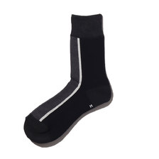 CHICSTOCKS CENTER LINE 10&times;15 Black&times;Dark Charcoal CH-005画像