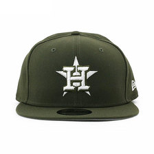 NEW ERA HOUSTON ASTROS 9FIFTY SNAPBACK CAP OLIVE NR11941930画像