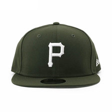 NEW ERA PITTSBURGH PIRATES 9FIFTY SNAPBACK CAP OLIVE NR11941915画像