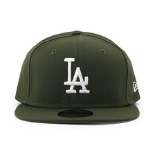 NEW ERA LOS ANGELES DODGERS 9FIFTY SNAPBACK CAP OLIVE NR11941927画像