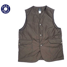 POST OVERALLS 1512 ROYAL TRAVELER COTTON EOE VEST w/Thinsulate brown画像