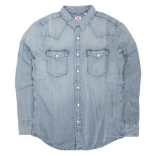 Levi's BARSTOW WESTERN STANDARD SHIRT RED CAST STONE 85744-0001画像