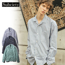 Subciety STRIPE SHIRT 106-20640画像