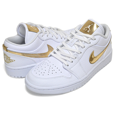 NIKE WMNS AIR JORDAN 1 LOW SE white/metallic gold-wht CZ4776-100画像