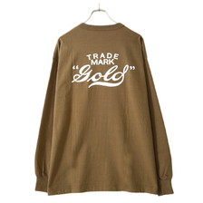GOLD HEAVY天竺 L/S TEE -GOLD LOGO PRINT- GL68364B画像